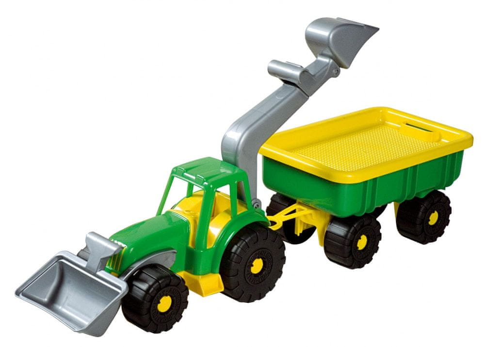 Androni Traktorový nakladač s vlekom Power Worker, zelený